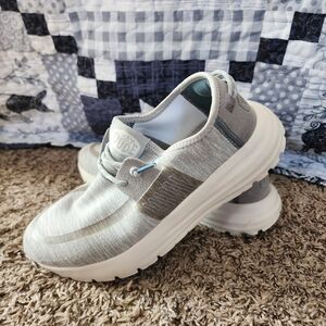 Hey Dude Sirocco Grey Knit Shoes